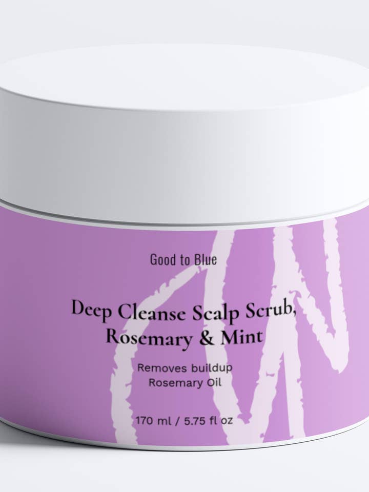Deep Cleanse Scalp Scrub, Rosemary & Mint, 170 ml for wholesale by Good to Blue