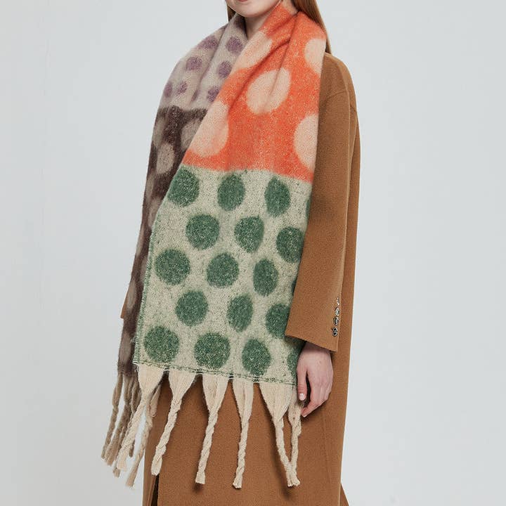 Dipped Shop – wholesale Halsduk - Dam – Kontrastfärgpunktstofs DPKS10263