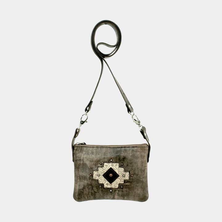 American West - Wholesale Crossbody Bag - Women's - Navajo Soul Crossbody/Hip Bag with Detachable Stap