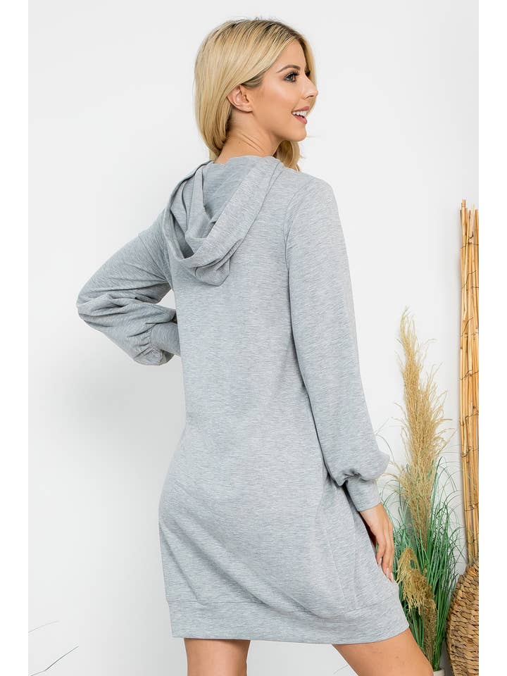 You & Me - Wholesale Hoodie - Women's - YMD10061XV-PLUS SIZE FRENCH TERRY LONG PUFF SLEEVE HOODIE16