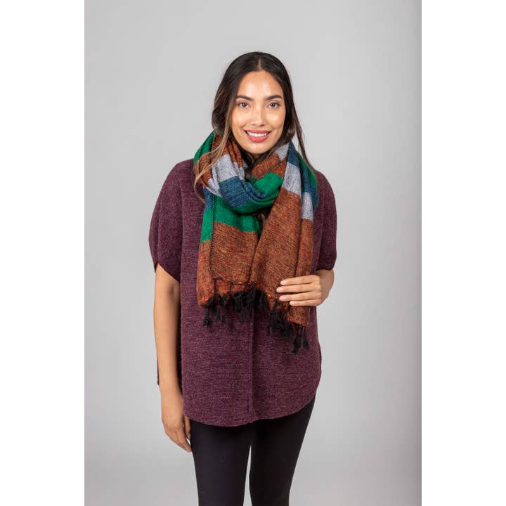 Windhorse Trading Inc - Wholesale Scarf - Women's - Thir Yak Wool Blend Scarf/Shawl2