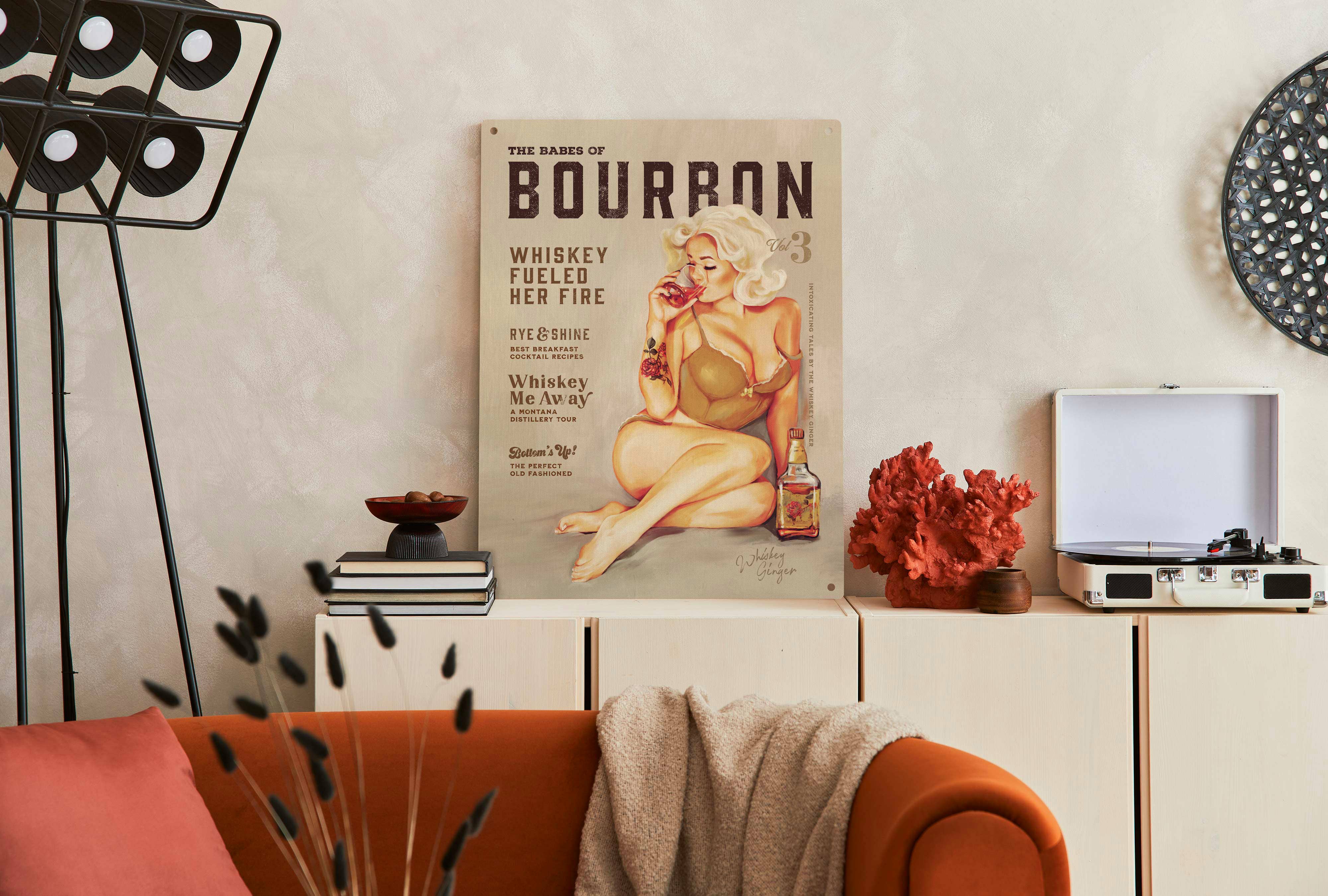 Mid State Signs - Wholesale Sign - The Babes Of Bourbon Vol. 3: Sexy Vintage Whiskey Bar Sign1