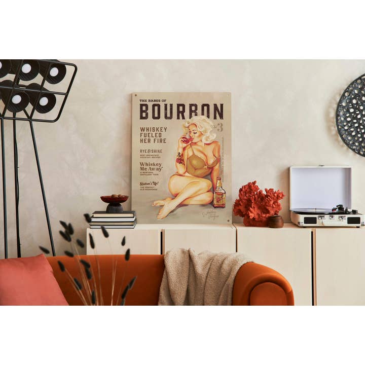Mid State Signs - Wholesale Sign - The Babes Of Bourbon Vol. 3: Sexy Vintage Whiskey Bar Sign1