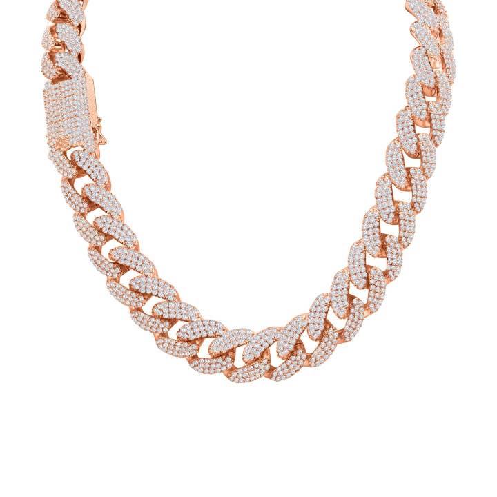 Stylish Cuban Link Chain - 12mm for wholesale by Rhinestone Belt Store