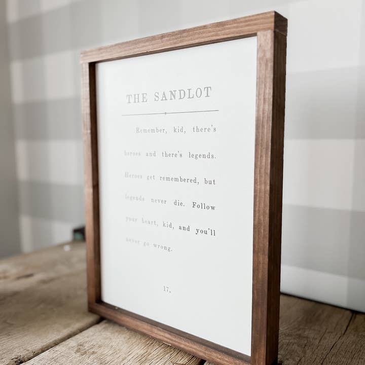 Lily and Sparrow - Wholesale Sign - The Sandlot | Mother's Day Gifts, Wall Art2