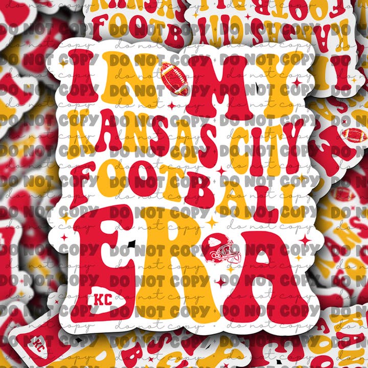 DC658 In my Kansas City Era Die cut sticker 3-5 Business Day TAT for wholesale by It's Transfer Time