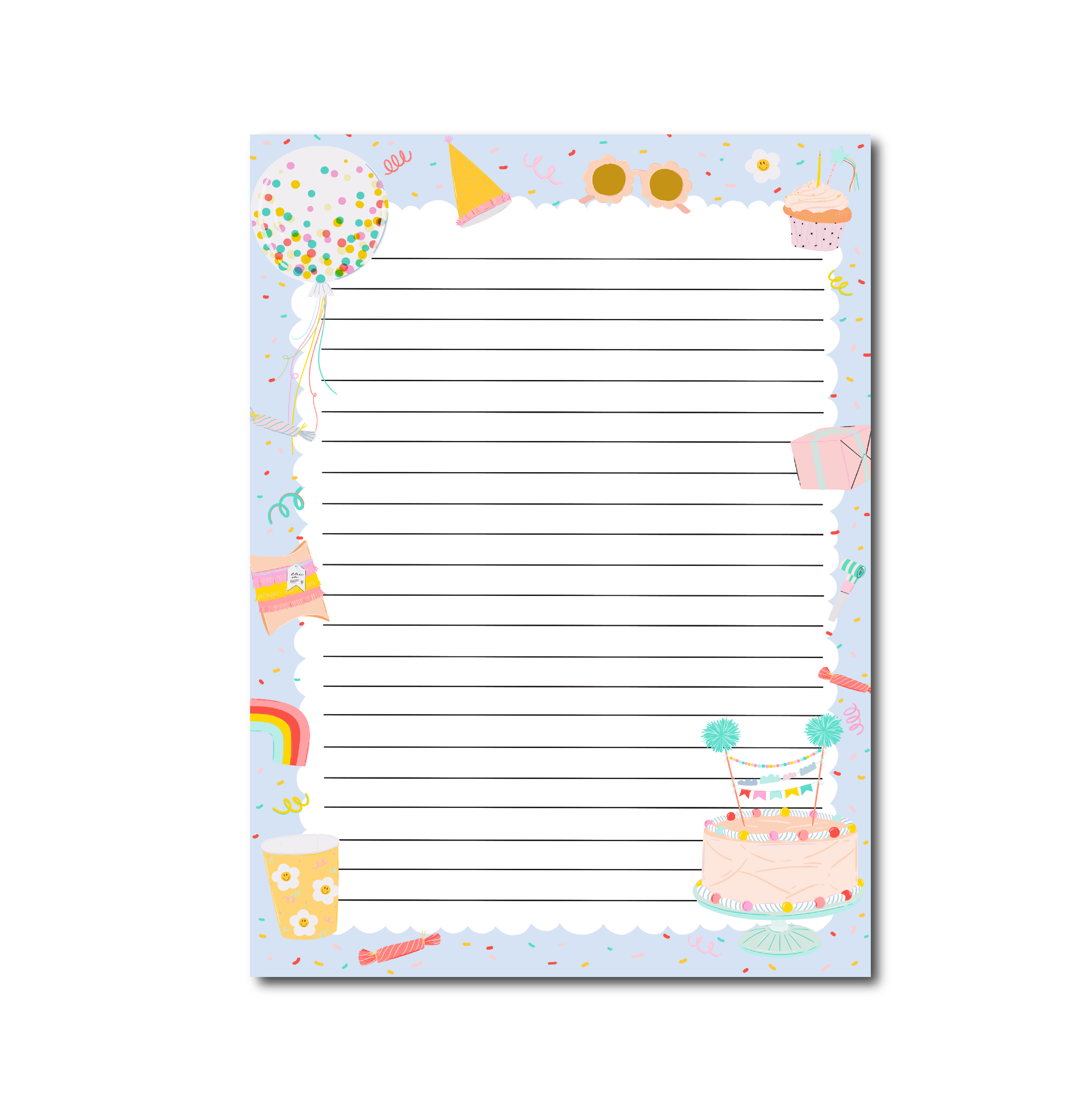 Only Happy Things Stationery – wholesale Notepad – Notepad Party time A51