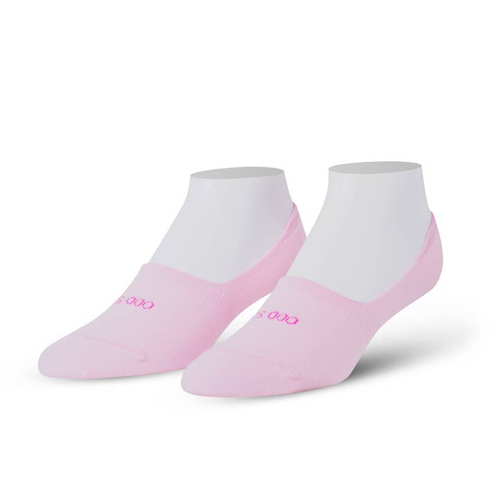 Light Pink No Show Basix Fashion Knit Socks for wholesale by Odd Sox