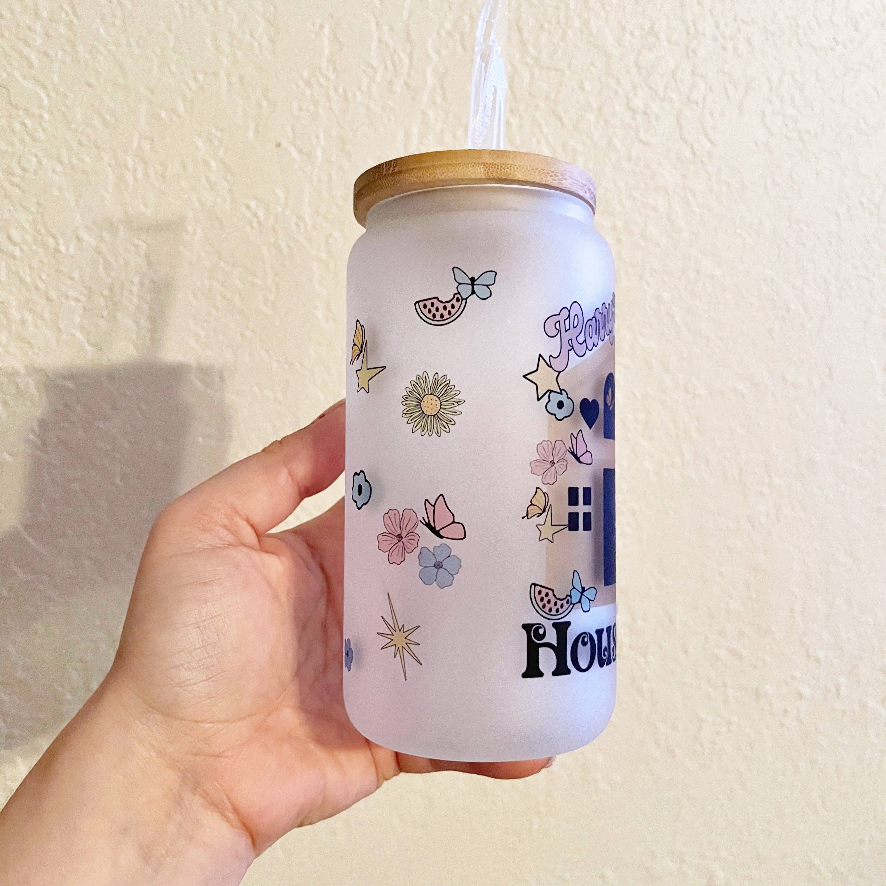 Sonny Rising - Wholesale Drinking Glass/Cup - Frosted Can Glass, Harry Styles Inspired Design2