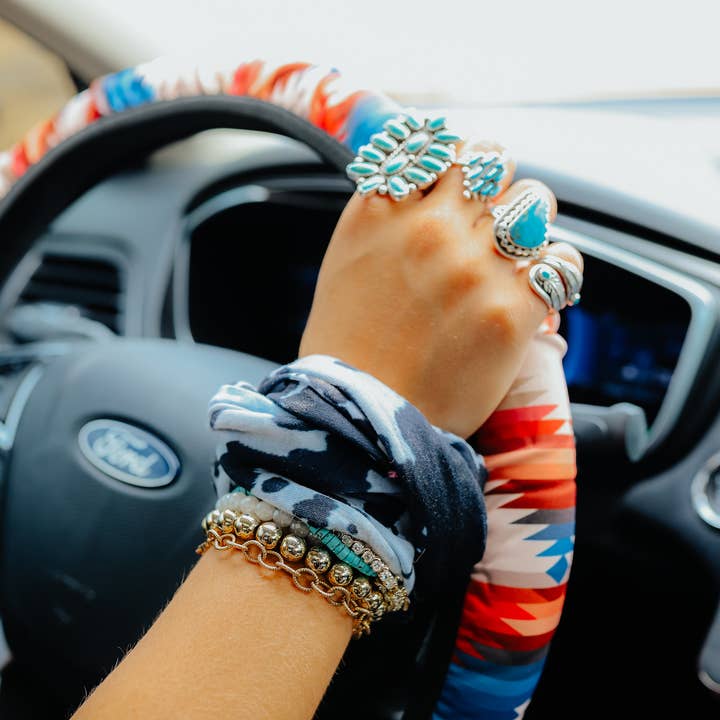 The Front Porch Label - Wholesale Car Decorative Charm - Women's - Aztec Steering Wheel Cover