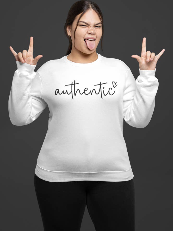 Authentic Crewneck for wholesale by Honey Sage