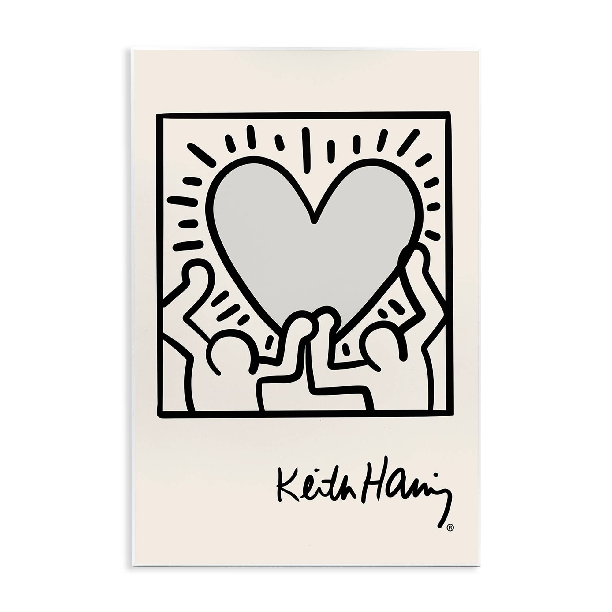 Stupell Industries - Wholesale Wall Decor - Kids & Baby - Classic Heart Symbol Keith Haring Wall Plaque2