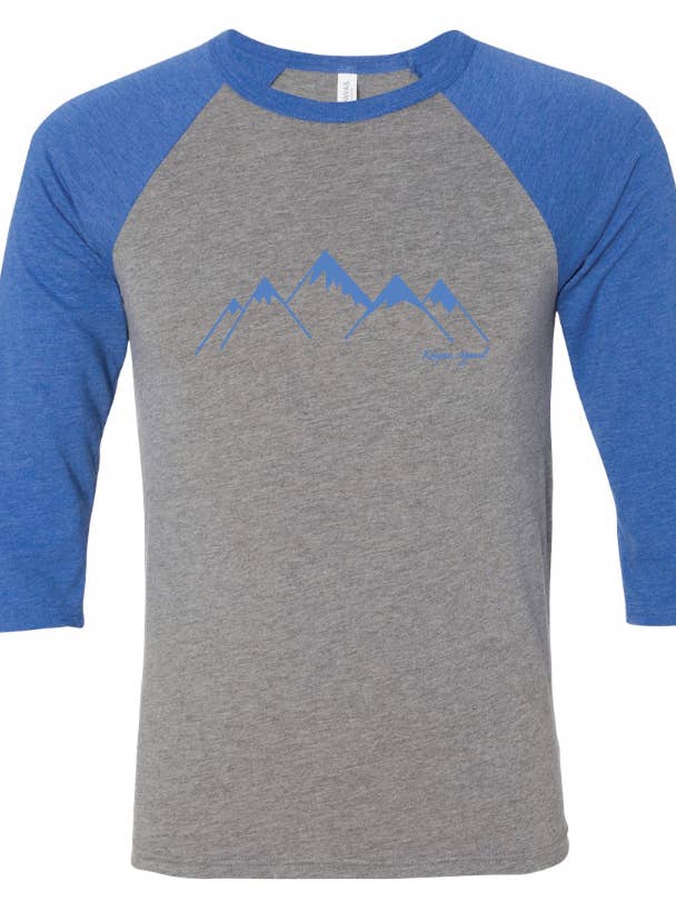 Mountain Baseball Tee for wholesale by Kompass Apparel