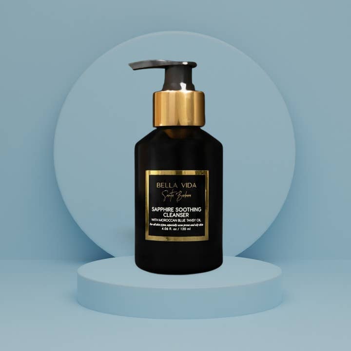 Bella Vida Santa Barbara - Wholesale Facial cleanser - Sapphire Soothing Makeup Remover with Blue Tansy2