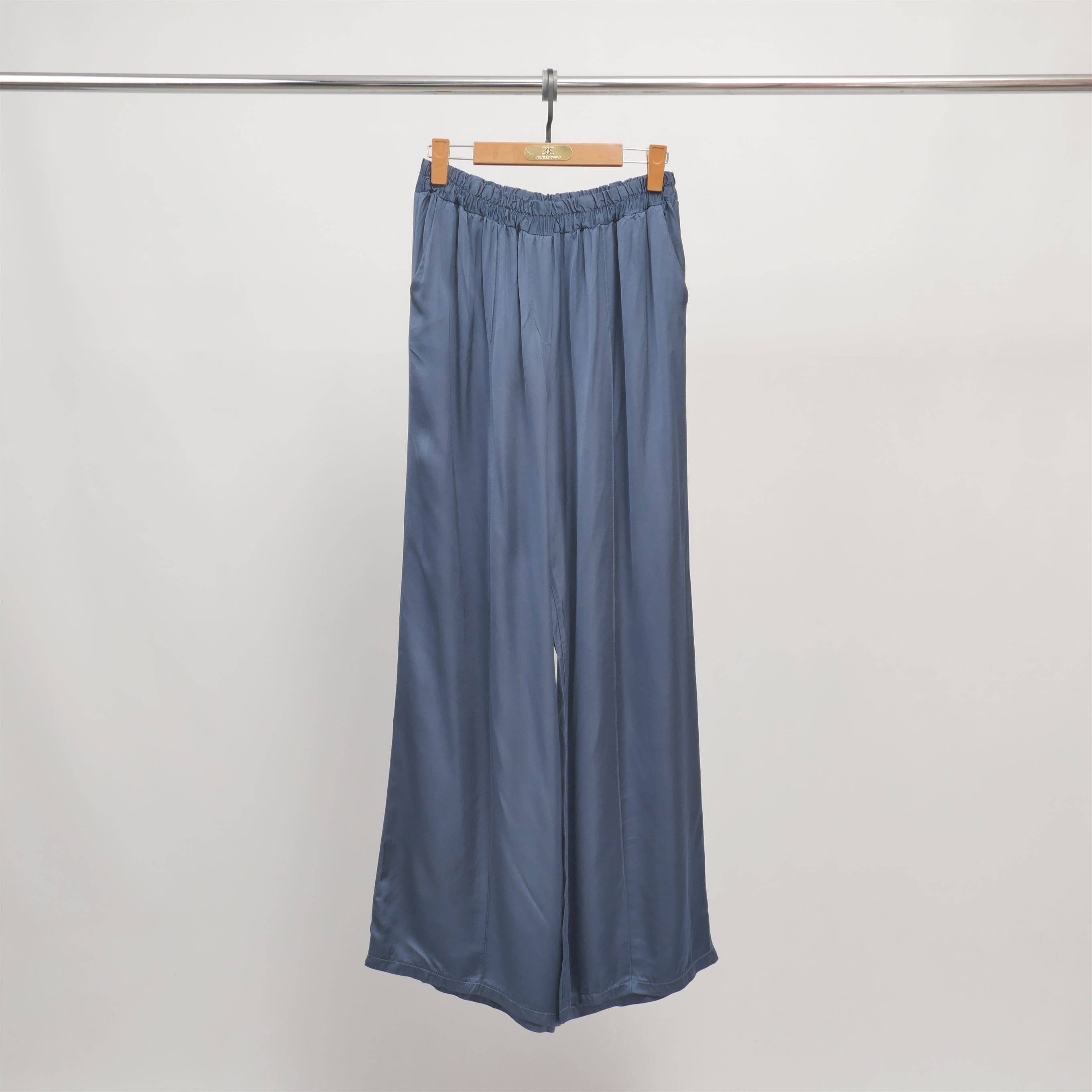 Cecile Wang - Wholesale Pants - Women's - Wide pants in satin viscose KD6706VS7