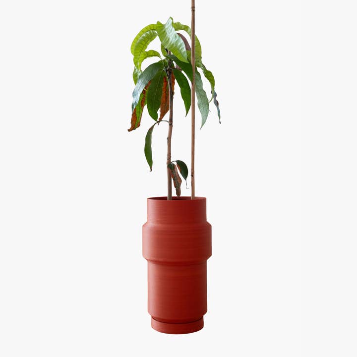 SYDNEY Totem Planter - 41 cm - Red Terracotta for wholesale by MINIMUM DESIGN