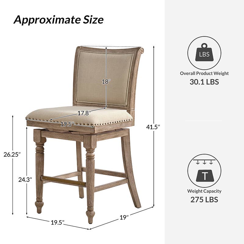 Karat Home - Wholesale Stool - Rodolphe Bar Stool2