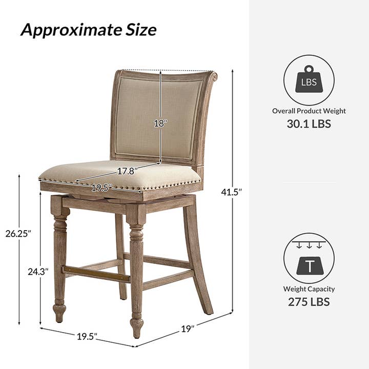 Karat Home - Wholesale Stool - Rodolphe Bar Stool2