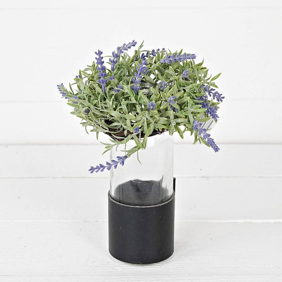 Holiday Depot Inc. - Wholesale Wreath - ISB69333- 8in English Lavender  Wreath-2