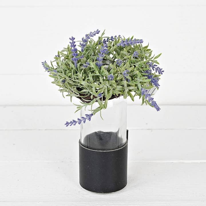 Holiday Depot Inc. - Wholesale Wreath - ISB69333- 8in English Lavender Wreath-2