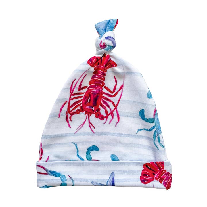 Florida Kid Co. - Wholesale Newborn/Knit Hat - Baby - Lobster & Crab Knotted Hat0