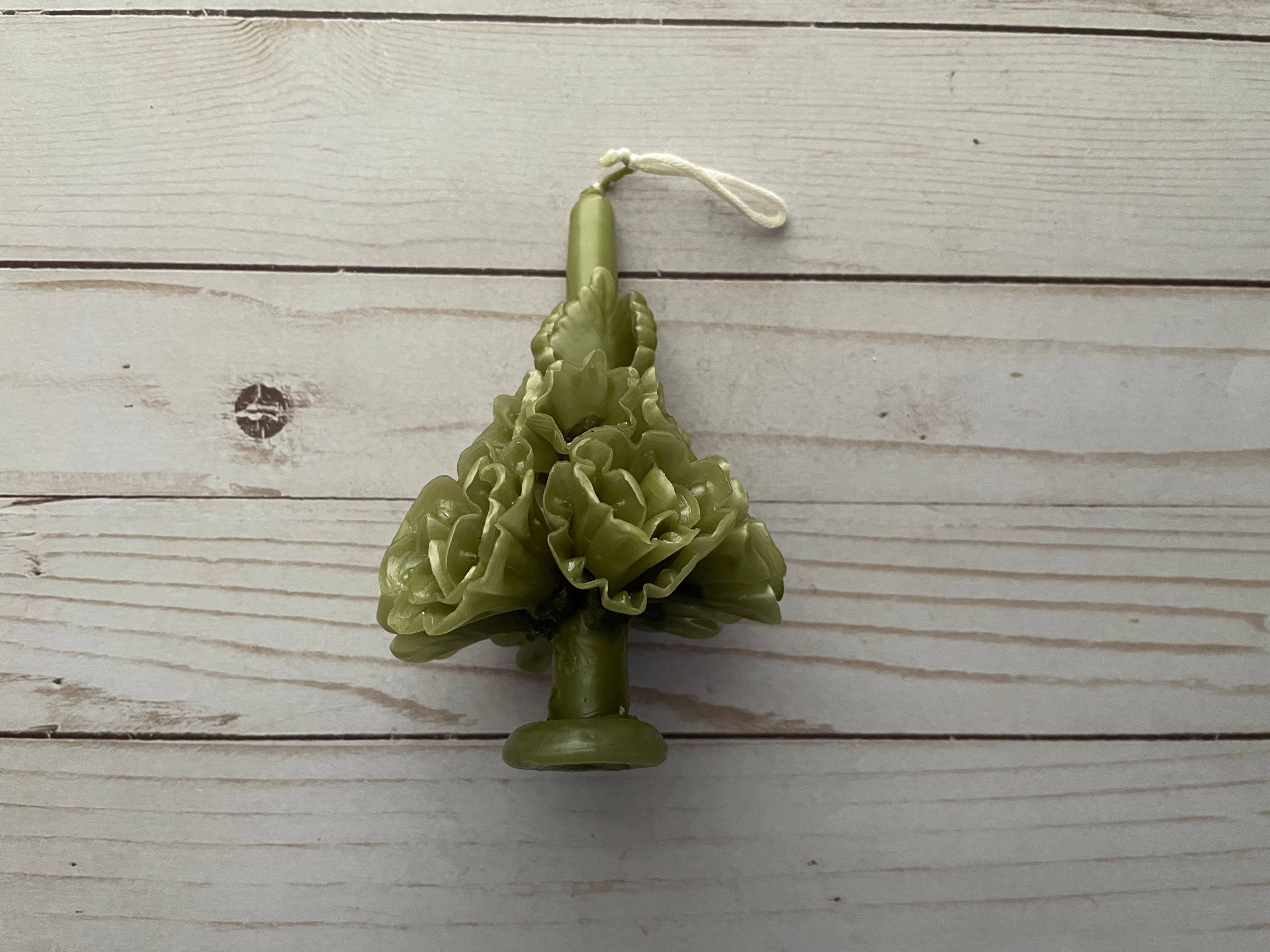 Viva Greetings - Wholesale Novelty Candle - Olive Oaxaca Marigold Day of the Dead Candle