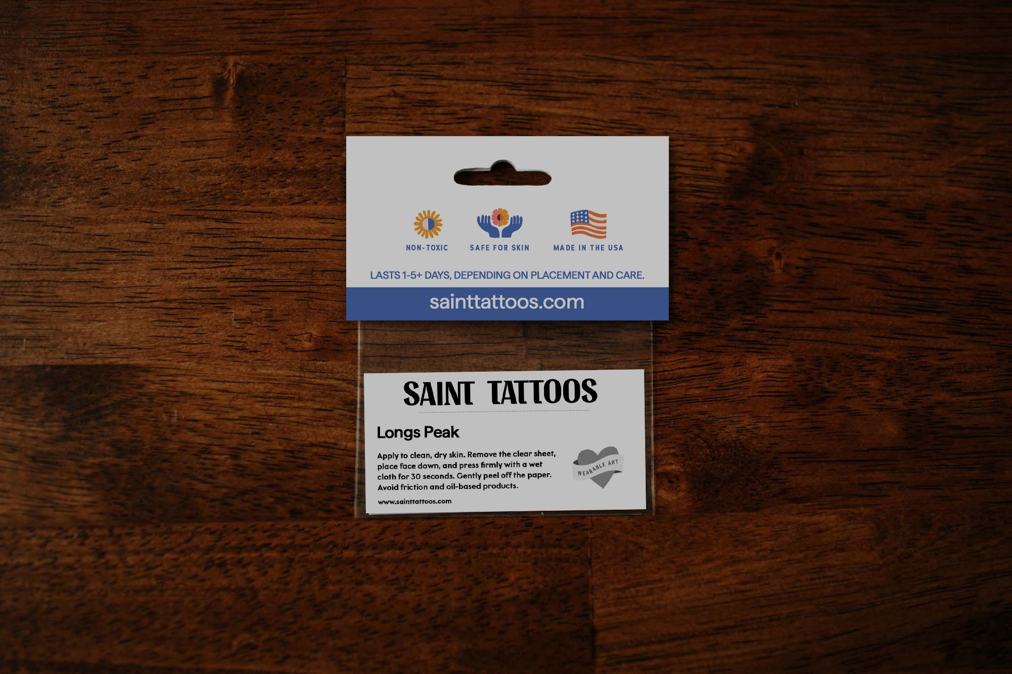 Saint Tattoos – Engroshandel Midlertidig tatovering – Længer Peak Midlertidige Tatoveringer2