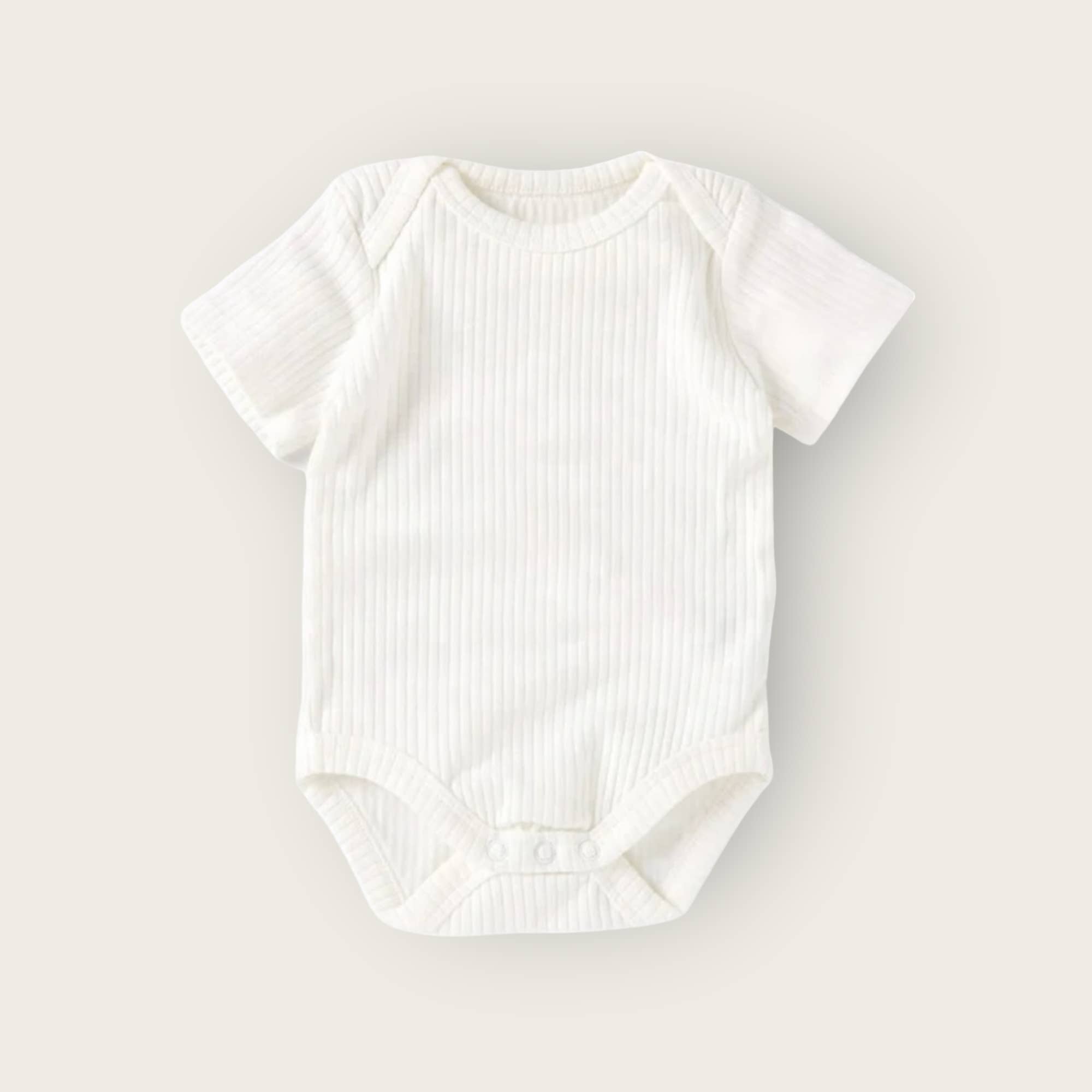 Little Organic Co - Wholesale Bodysuit (non-footed) – Baby - Organic bodysuit short sleeve- ribbed cotton onesie for baby5