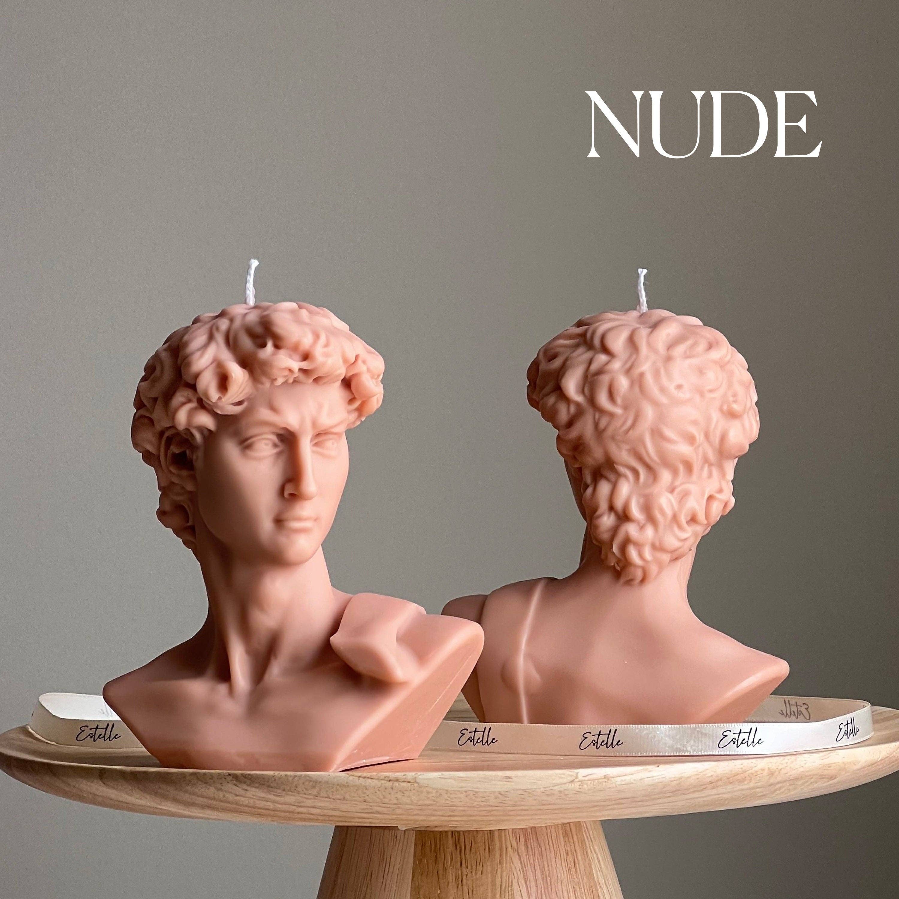 Estelle Studio - Wholesale Novelty Candle - Michelangelo's David Head Candle | Soy Wax Bust Statue Candle1