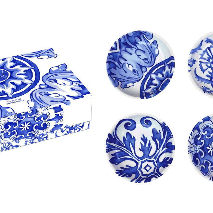 Azul Dipping Dish S/4 for wholesale by Rosanna
