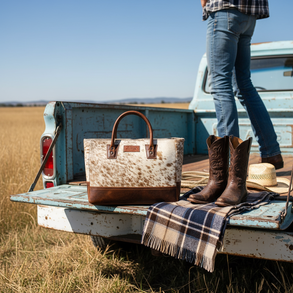 Sixtease Bags USA – Großhandel Tragetasche – Damen – Vendywow/Wax Toronto Damen Tote Bag aus Leder mit Fell1