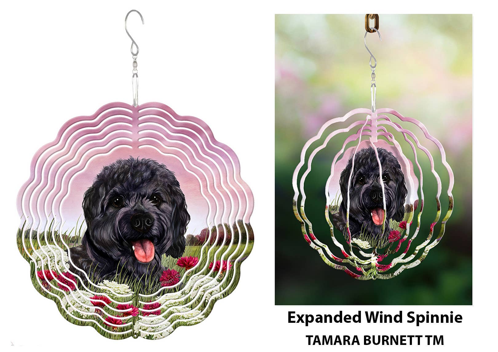 Pet Gifts USA, LLC - Wholesale Wind Spinner - Cavapoo Black - Wind Spinner