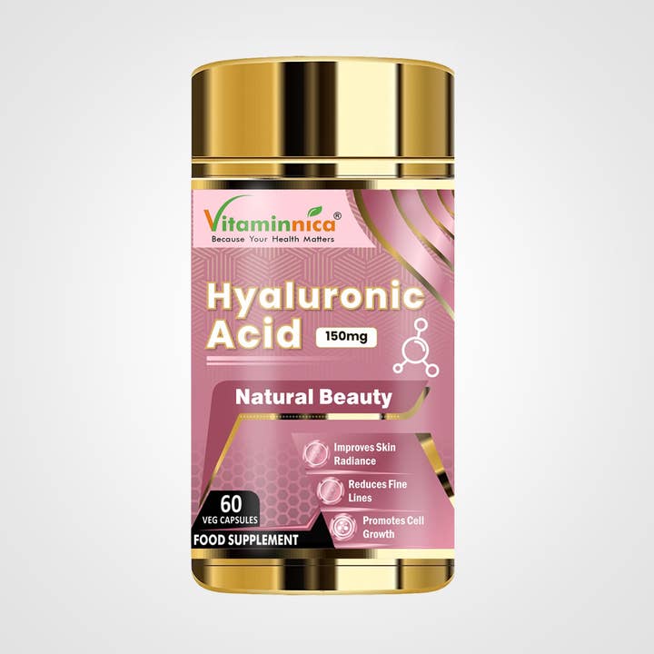 Vitaminnica Acide Hyaluronique 150mg Beauté Naturelle 60 Gélules pour la vente par Vitaminnica healthcare uk