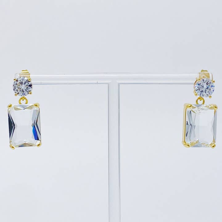 Ellison+Young - Wholesale Stud/Post Earrings - Banquet In Castle Jewel Earrings