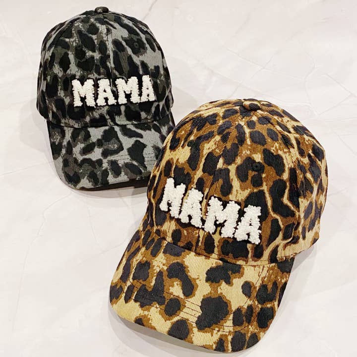 Casquette de baseball Wild Mama en velours côtelé pour la vente par Ellison+Young