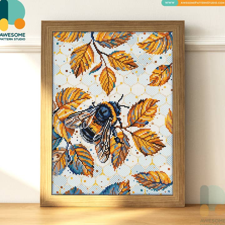 DS2610-120x162 Bumblebee On The, Diamond Painting Kit for wholesale by Awesome Pattern Studio