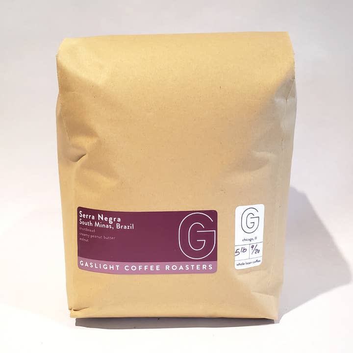 Brazil Serra Negra - Grains de café en vrac de 5 lb pour la vente par Gaslight Coffee Roasters