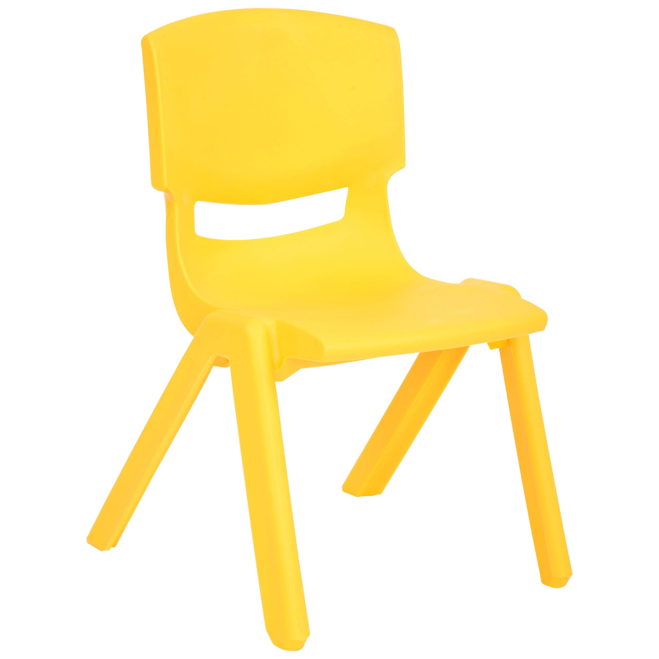 ShopBobbys - Wholesale Chair - Kids - JOON Stackable Plastic Kids Learning Chairs, Yellow, 20.5x12.75X11 Inches, 2-Pack (Pack of 2)1