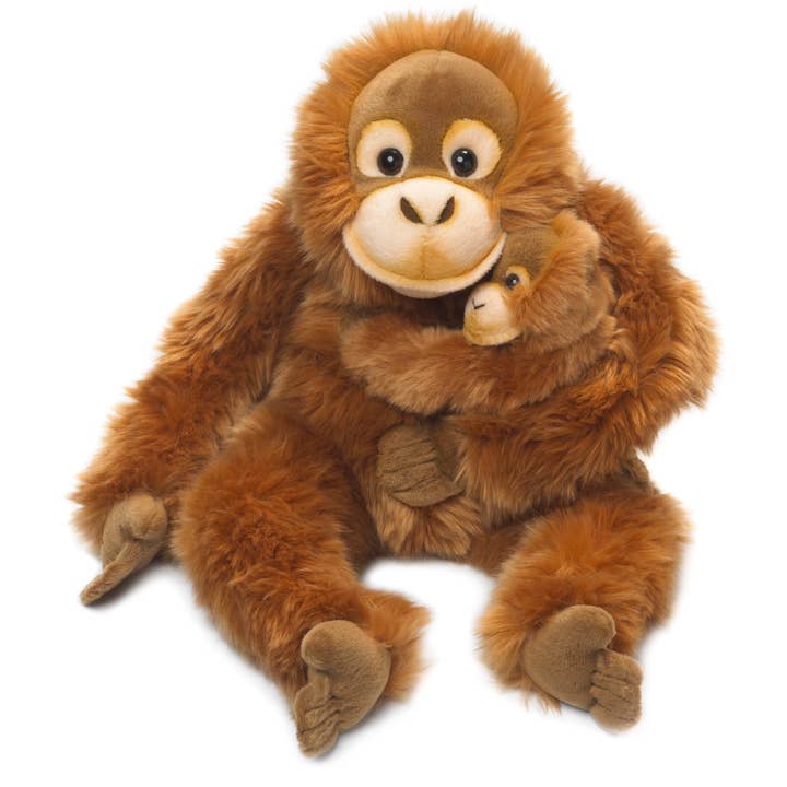 WWF Maman Orang outang 25 cm, avec bébé pour la vente par WWF