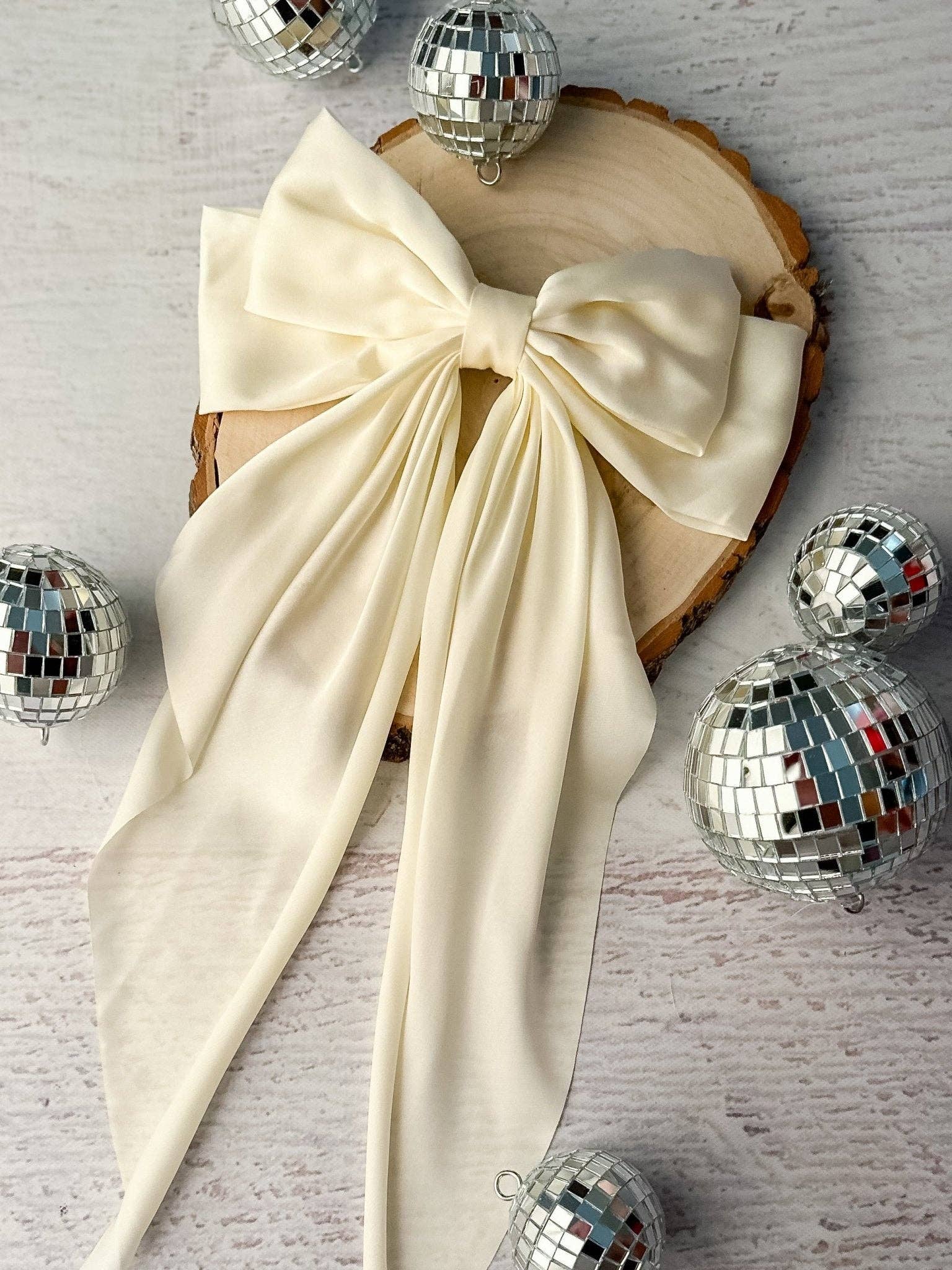 The Hair Bow Company - Vente Nœud pour cheveux – enfant - Nœuds Coquette en Satin - Pince Française - 20 cm5