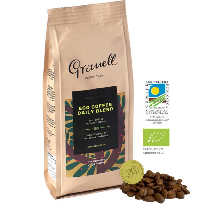 Cafes Granell - Wholesale Coffee Beans - Organic gourmet coffee beans - Daily Blend 250 g
