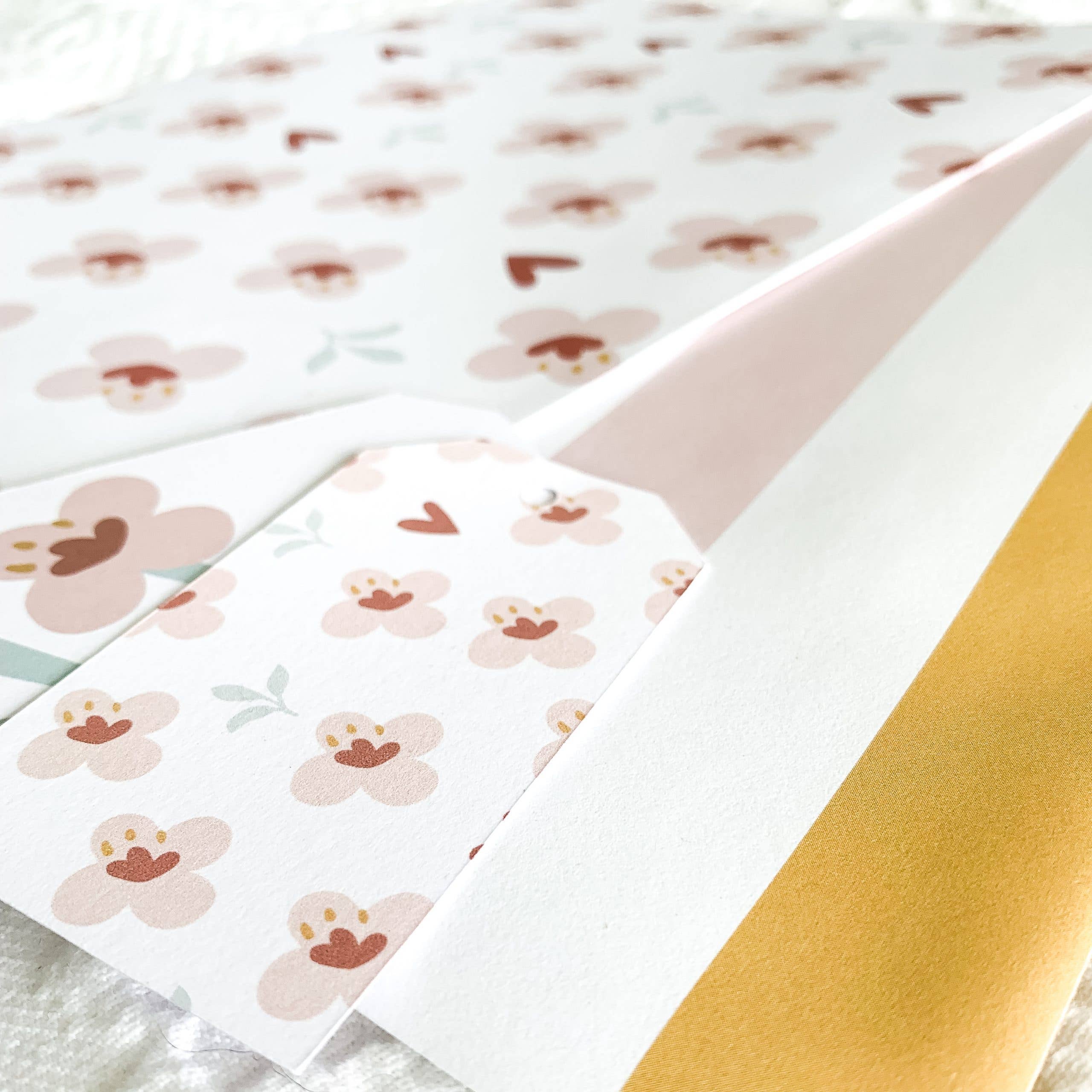 Paper Daisies by j'adorne - Wholesale Flat wrap - Wax Flower - Gift Wrap (4pk)3