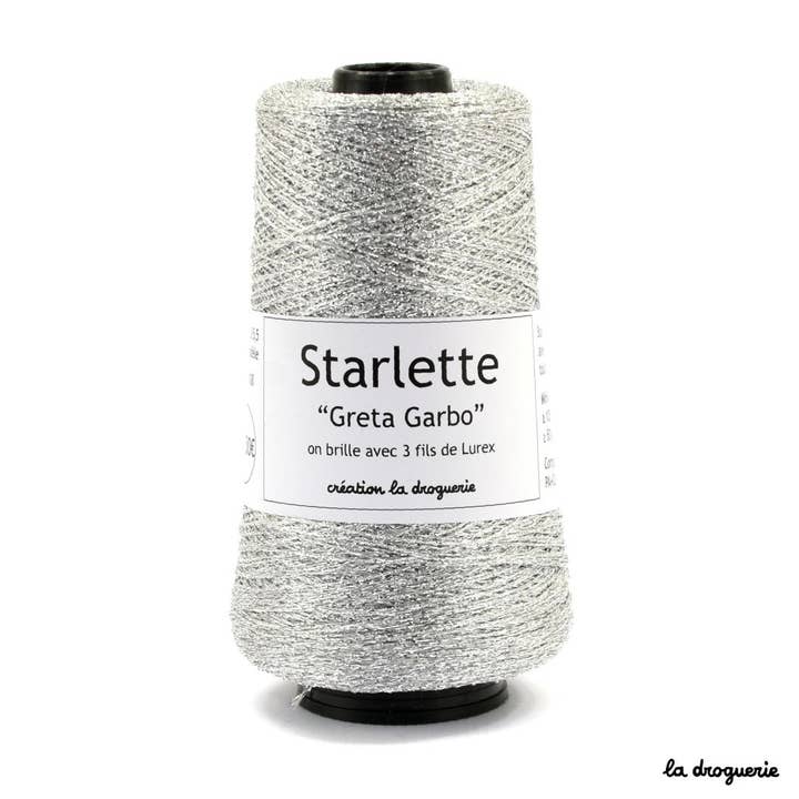 Starlette Knitting Yarn - Greta Garbo (silver) for wholesale by LA DROGUERIE