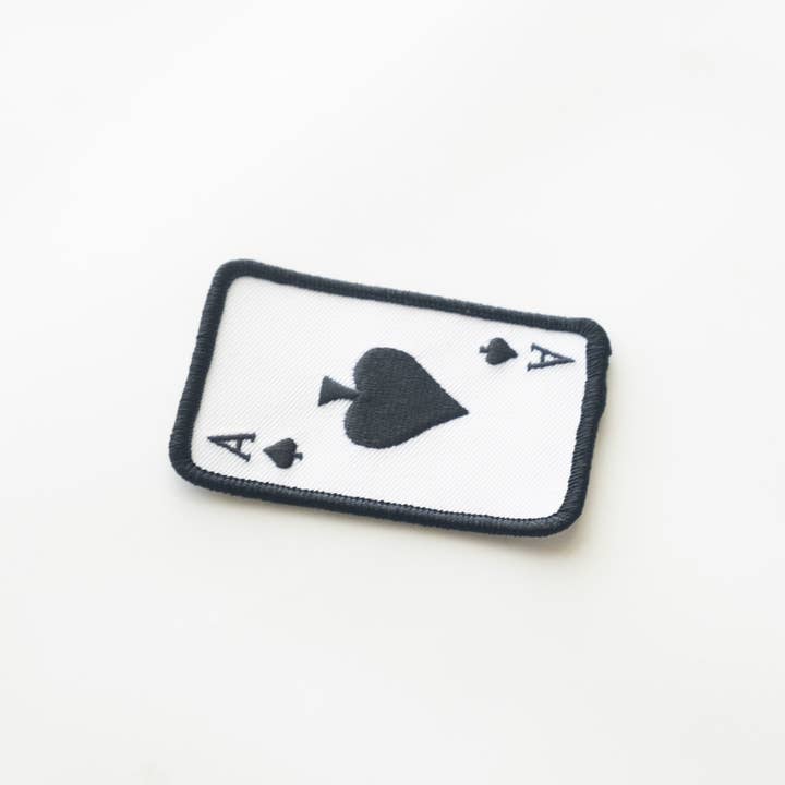 Union Made - Wholesale Patch - Ace of Spades Embroidered Iron on Patch3