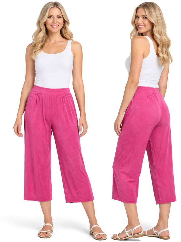 The Magic Scarf Company - Wholesale Pants - Women's - 1248 - Slinky TravelWear Capris18