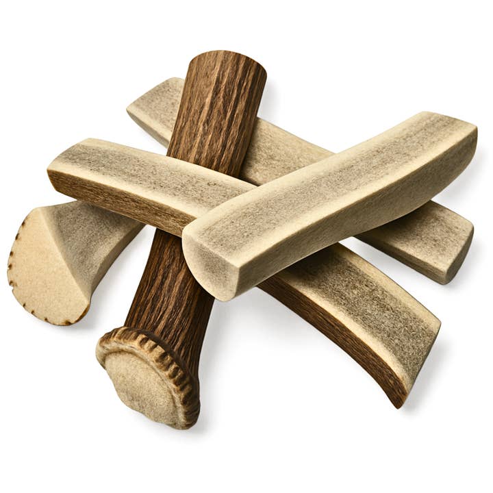 WhiteTail Naturals – wholesale Pet bone/rawhide – Dog – (LARGE) Split Elk Antler Chew-Single or Multipack, Branded1