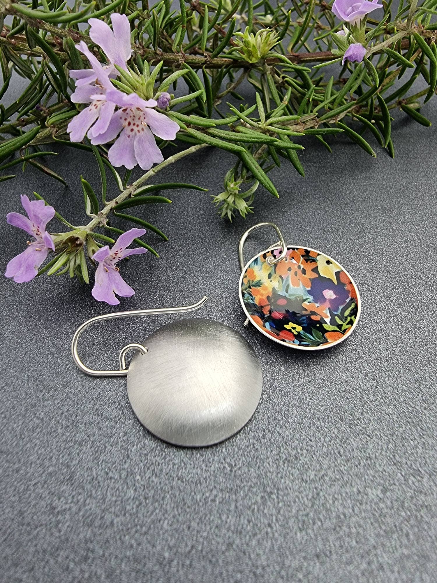 erin.k creative studio - Wholesale Dangle earrings - FLORETTE - Bouquet domed earrings10