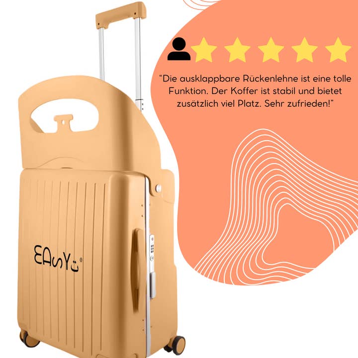 Cheeri a German brand - Venta al por mayor Maletas - Maleta de mano EASY con asiento y respaldo plegable