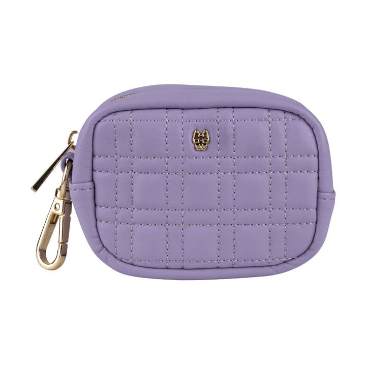 Pink Papyrus | Premium, Durable, & Stylish Dog Products ā wholesale Pet poo bag dispenser ā Ava Lilac Vegan Leather Poop Bag Dispenser And Treat Pouch0