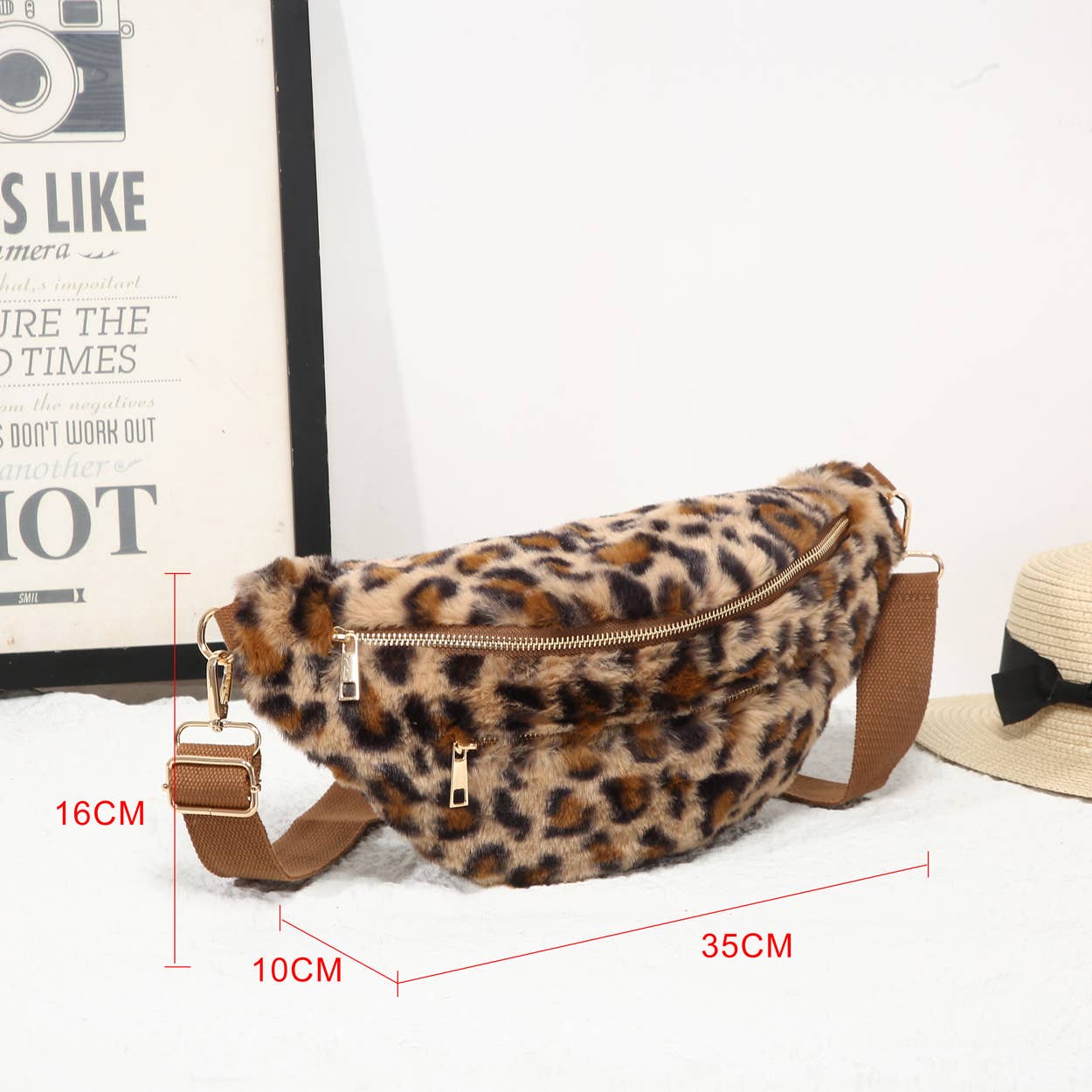 House of Milano – Engroshandel Bæltetaske - Dame – 25422 Bæltetaske i leopardmønstret kunstpels6